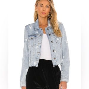 Pistola Brando White Star Denim Jacket in White Zodiac ✨💗 NEW WITHOUT TAGS